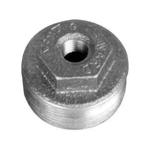 WardFlex Fig 09 Series 2X1.BB Hex Bushing, 2 in NPS x 1 in NPS, Iron, Black, 125 lb