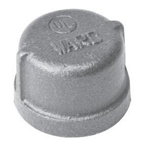 WardFlex C.NMCAP Pipe Cap, 3/8 in FNPT, Iron, Galvanized, 150 lb