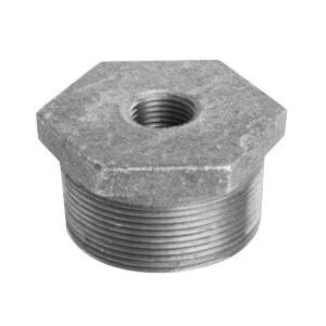 WardFlex Fig 09 Series 4X3.BB Hex Bushing, 4 in NPS x 3 in NPS, Iron, Black, 125 lb