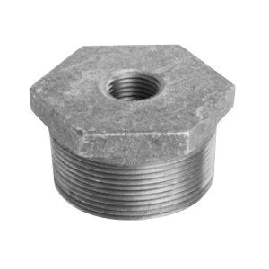 Imported Black Malleable Iron Bushing, 3/8 inch x 1/4 inch, Threaded x Threaded