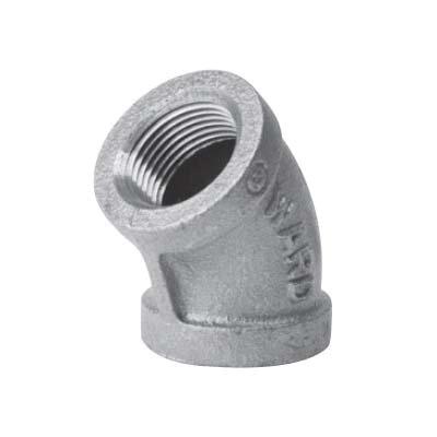 WardFlex AL4504033 Elbow, 1 in NPT x 1 in NPT, Iron, Black, 150 lb