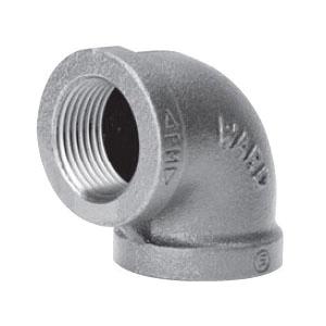 WardFlex AL9004019 Straight Elbow, 1 in NPT x 1 in NPT, Iron, Black, 150 lb