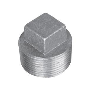 WardFlex AP04173 Cored Plug, 1 in NPS, Iron, Black, 125 lb