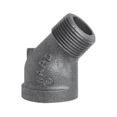 WardFlex ASL9003047 Street Elbow, 1 in NPT x 1 in NPT, Iron, Galvanized, 150 lb