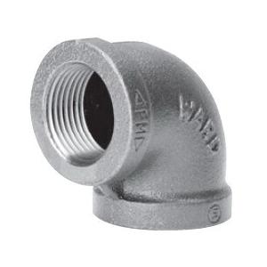 WardFlex 47 Series B.BML 90 deg Straight Elbow, 1/4 in FNPT x 1/4 in FNPT, Iron, Black, SCH 40, 150 lb