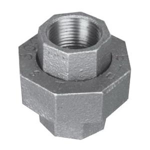 WardFlex 91 Series 1D.NU Union, 1-1/2 in NPS Brass x 1-1/2 in NPS Iron, Iron, Galvanized, 150 lb