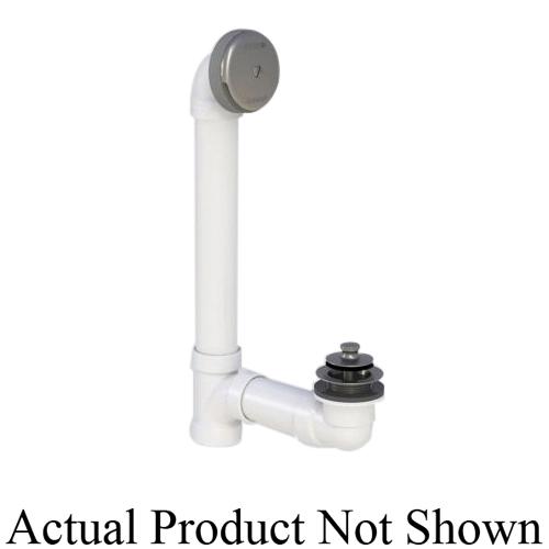 Watco&reg; 600-PP-PVC-CP 600 PVC Piping Push Pull&reg; Complete Bath Waste Kit, 1-1/2 inch to 11-1/2 inch NPSM (Coarse Thread); 12/Carton