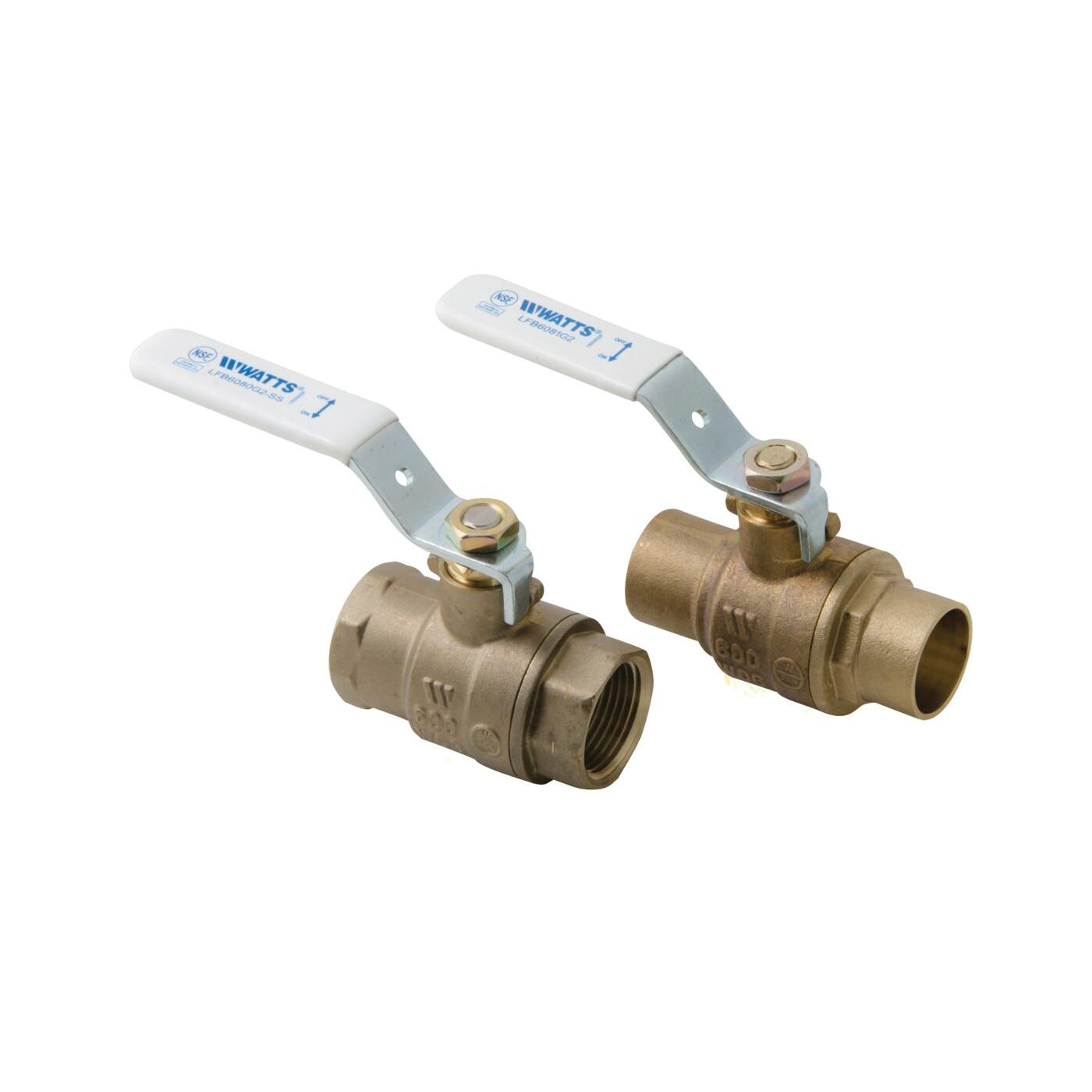 WATTS® 2-Piece FP LF Sweat Bronze Ball Valve, 1 inch