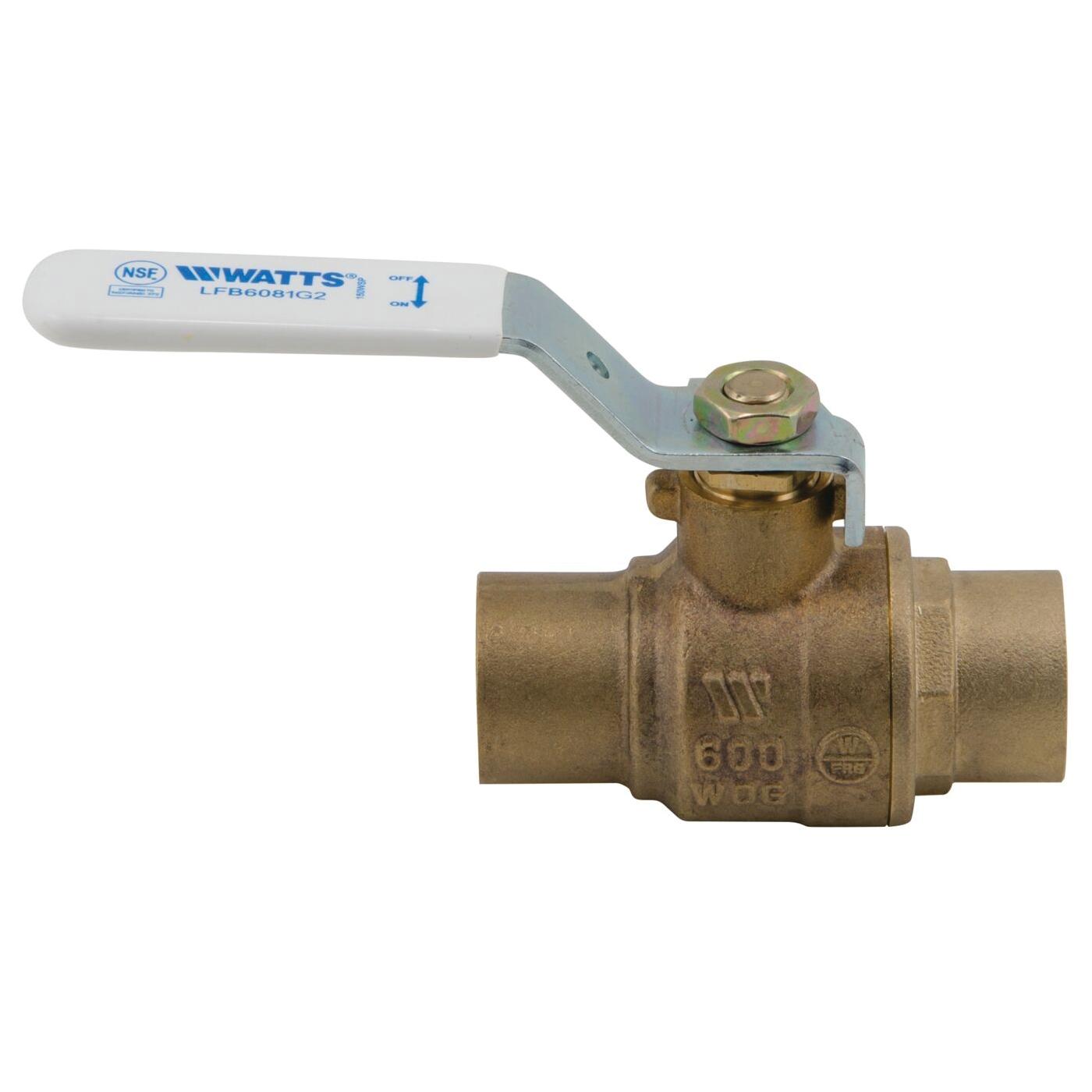 WATTS® 2-Piece FP LF Sweat Bronze Ball Valve, 2 inch