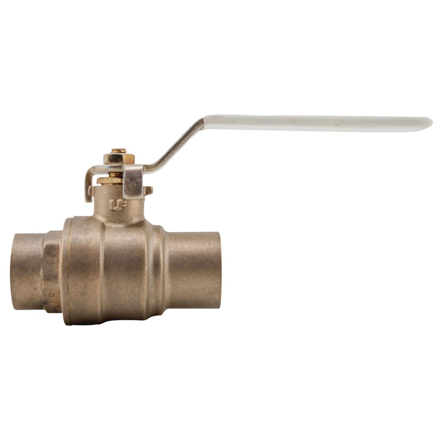 WATTS® FBVS-4 Full Port Forged Brass Ball Valve, 1-1/4 inch, Sweat x Sweat