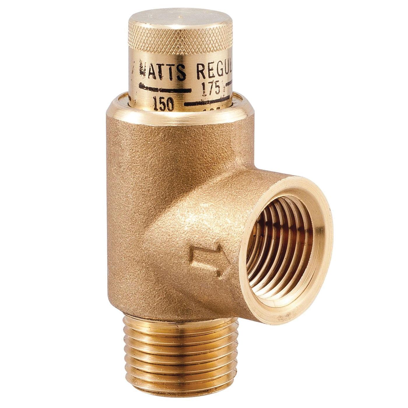 WATTS® LF530C Brass Calibrated Pressure Relief Valve, 1/2 inch x 1/2 inch, MNPT x FNPT thumbnail 2