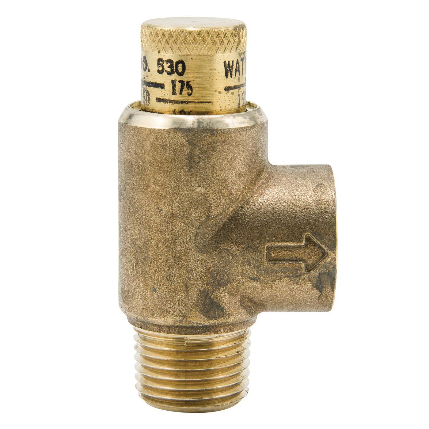 WATTS® LF530C Brass Calibrated Pressure Relief Valve, 3/4 inch x 3/4 inch, MNPT x FNPT