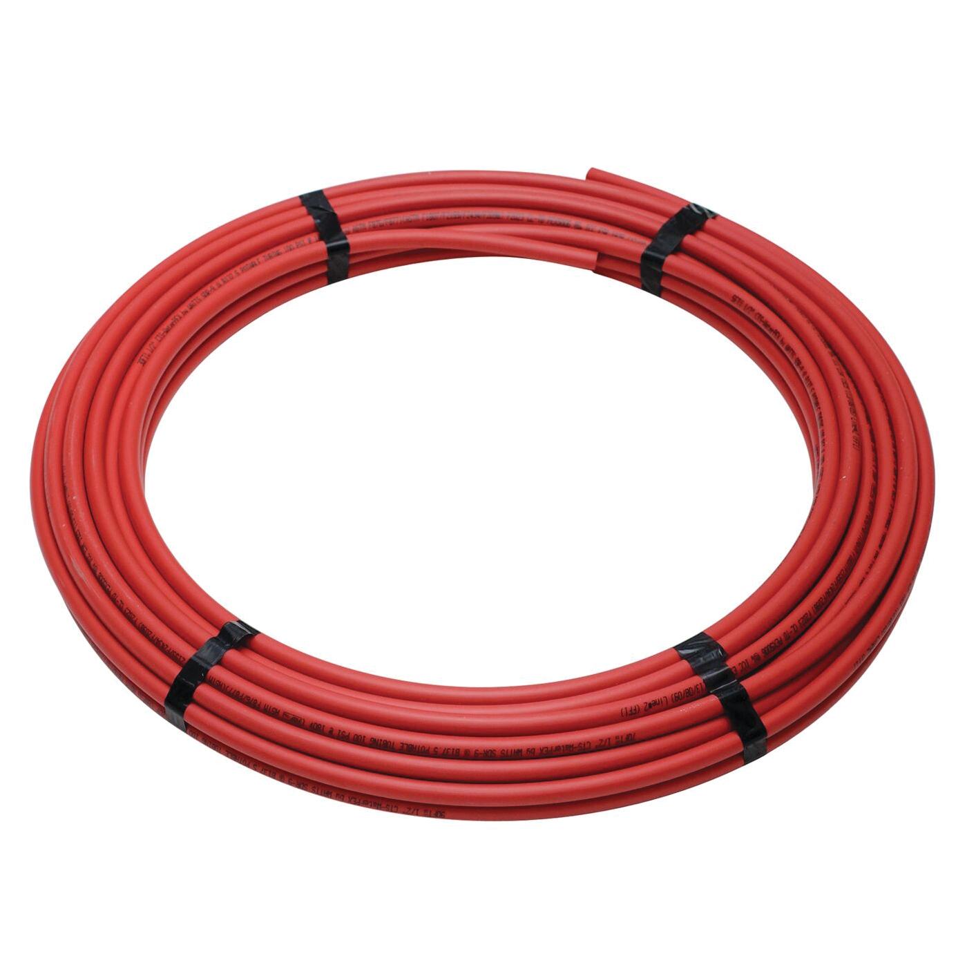 WaterPEX 1/2 inch x 100 ft Polyethylene PEX Tubing, Red