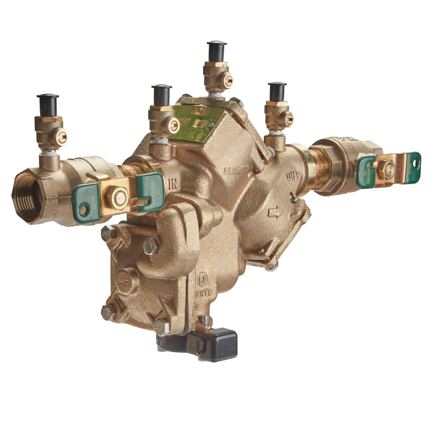 WATTS® LF909 Small Series F391009 Reduced Pressure Zone Backflow Preventer Assembly, 1 in, FNPT x FNPT, Lead-Free
