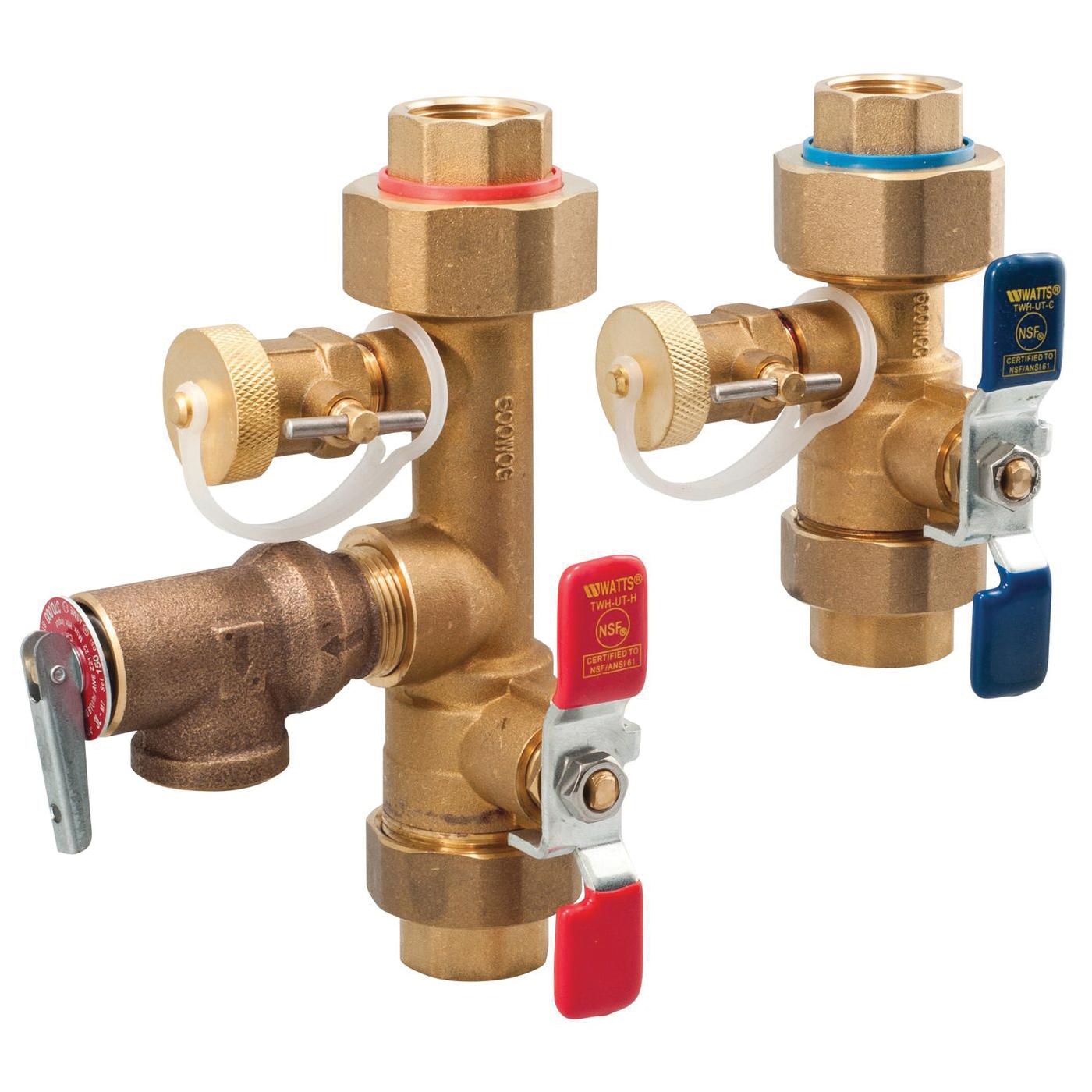 WATTS® LFTWH-UT-HC-RV Copper Silicon Alloy Tankless Water Heater Valve, 3/4 inch Female Threaded, 150 psi thumbnail 3