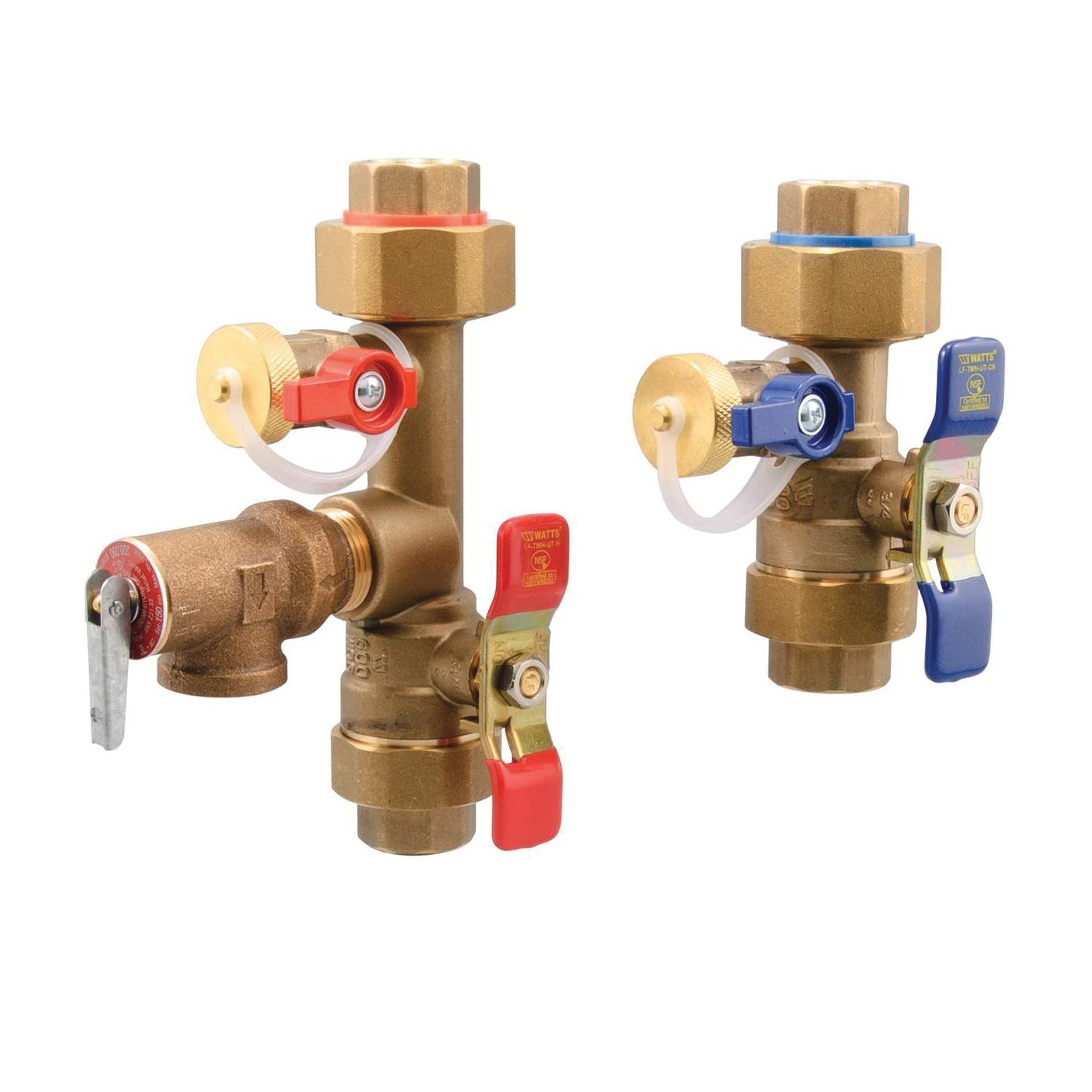 WATTS® LFTWH-UT-HC-RV Copper Silicon Alloy Tankless Water Heater Valve, 3/4 inch Female Threaded, 150 psi thumbnail 2