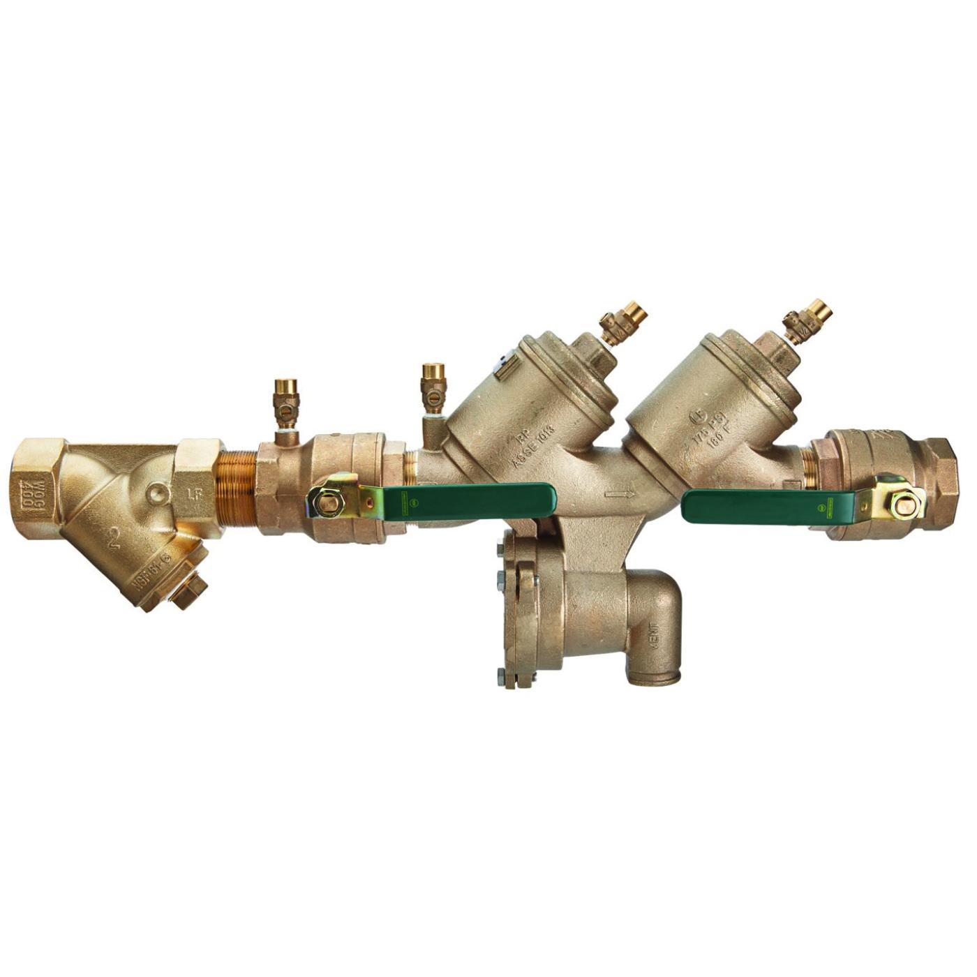 WATTS® LF919 Series WA2LF919QTS Reduced Pressure Zone Backflow Preventer Assembly, 2 in, FNPT, Lead-Free
