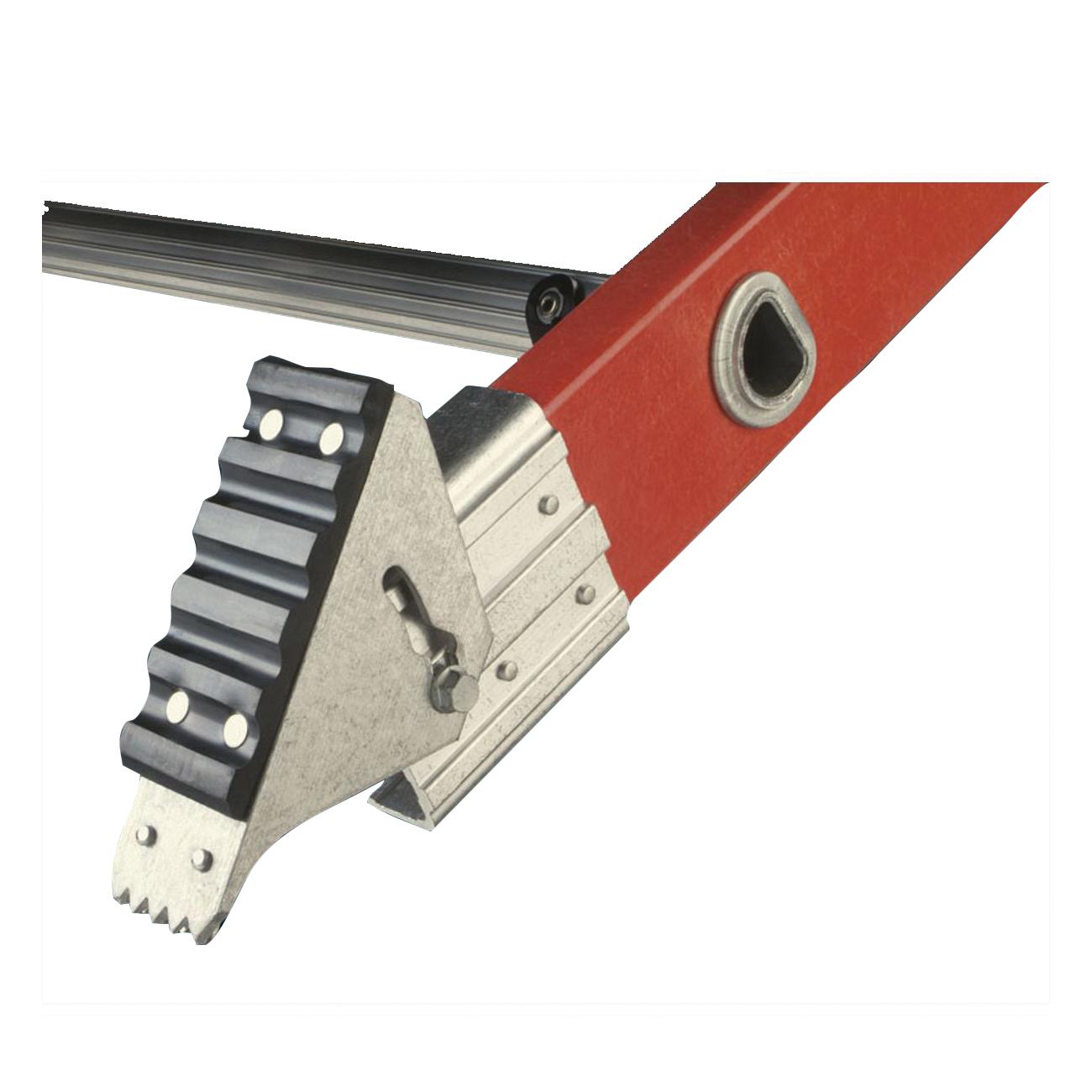 WERNER® D6200-2 Series D6224-2 D-Rung Extension Ladder, 300 lb Load, ANSI: ANSI A14.5, Fiberglass, Orange