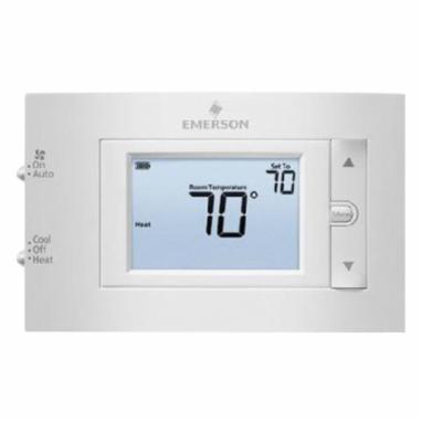 WHITE-RODGERS™ 80 Series 1F83C-11PR Programmable Thermostat, 30 VAC Battery, 20 to 30 VAC Hardwire, 1 to 1.5 A