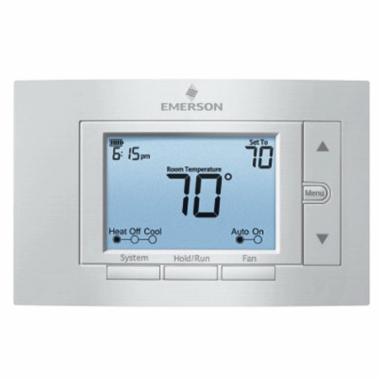 WHITE-RODGERS™ 80 Series 1F85U-22PR Programmable Thermostat, 30 VAC Battery, 20 to 30 VAC Hardwire, 1.5 to 2.5 A