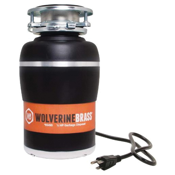 Wolverine Brass® 85496 3/4 HP BEAST MINI DISPOSAL WITH CORD 5-YEAR WARRANTY