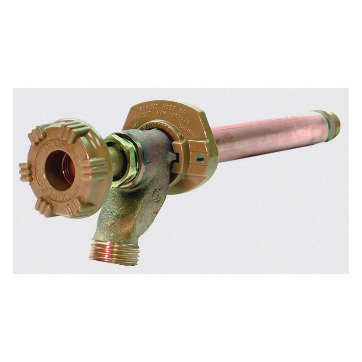 WOODFORD® 14P-U 1/2 inch Male Sweat Die-Cast Aluminum Handle Polycarbonate Wall Flange Freezeless Frost-Proof Wall Faucet