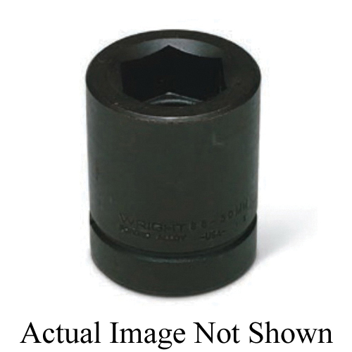 WRIGHT™ 8838MM Standard Socket, System of Measurement: Metric, 38 mm Socket, 1 in Drive, 6 -Point, Impact Rated