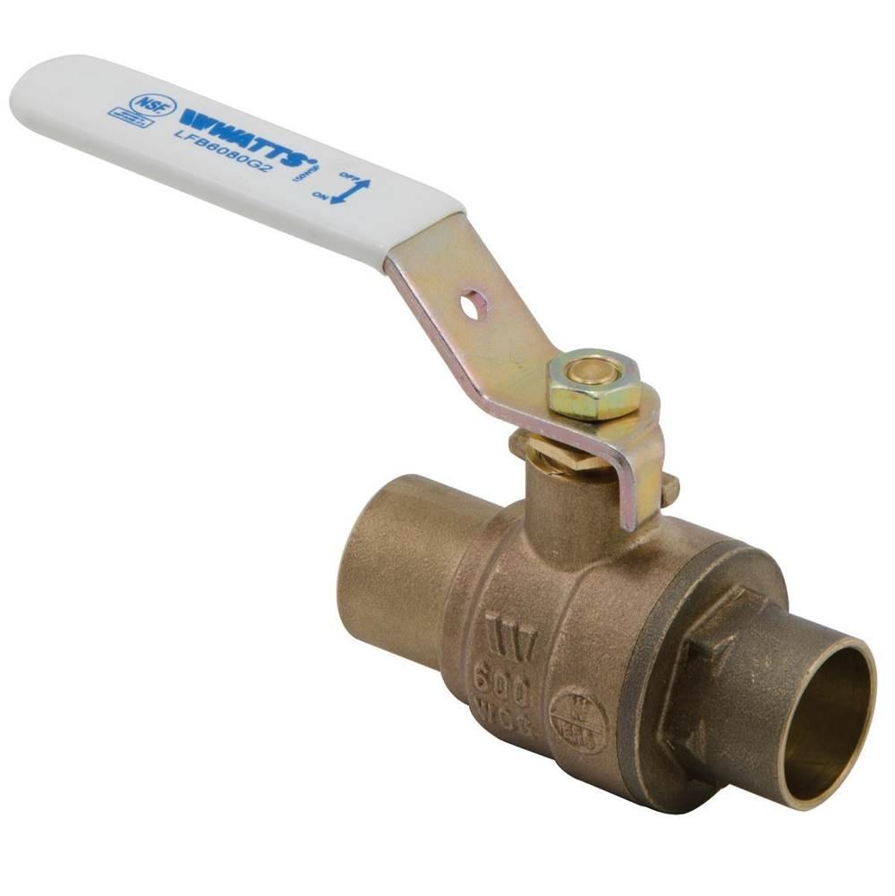 WATTS® 2-Piece FP LF Threaded Bronze Ball Valve, 2 inch