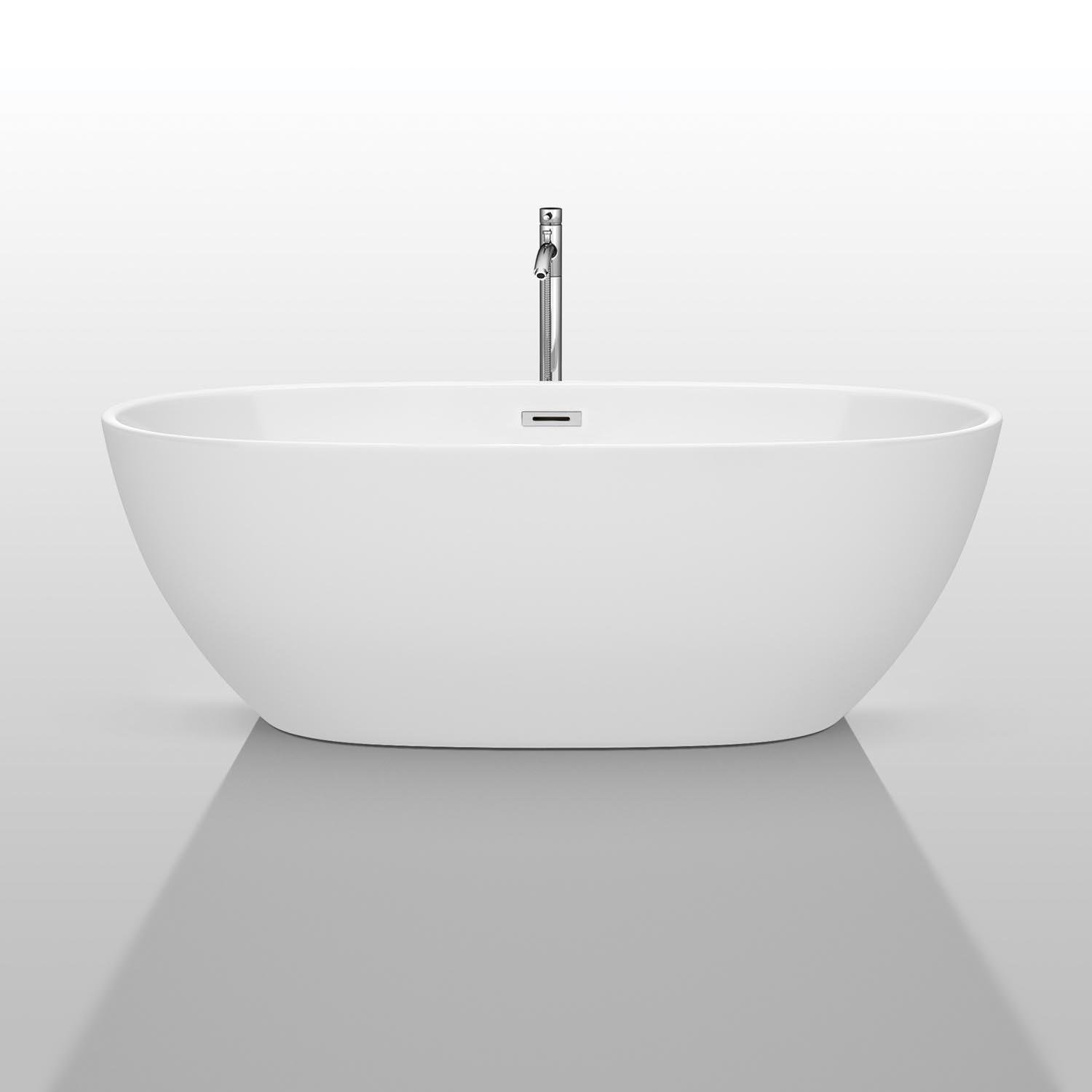 WYNDHAM COLLECTION WCBTK156167 Soaking Bathtub, Triangle (Corner), 23 in D Outside, 67 in L Outside, 32 in W Outside thumbnail 2