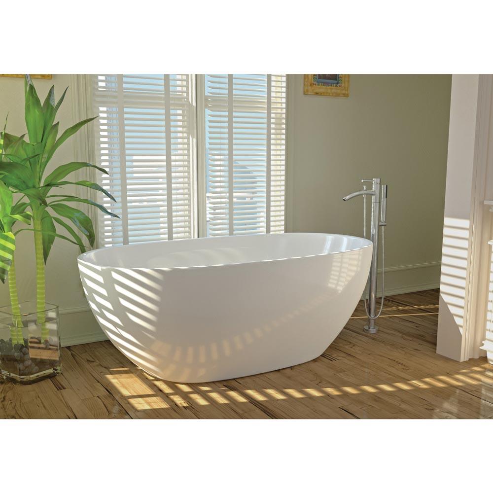 WYNDHAM COLLECTION WCBTK156167 Soaking Bathtub, Triangle (Corner), 23 in D Outside, 67 in L Outside, 32 in W Outside thumbnail 3