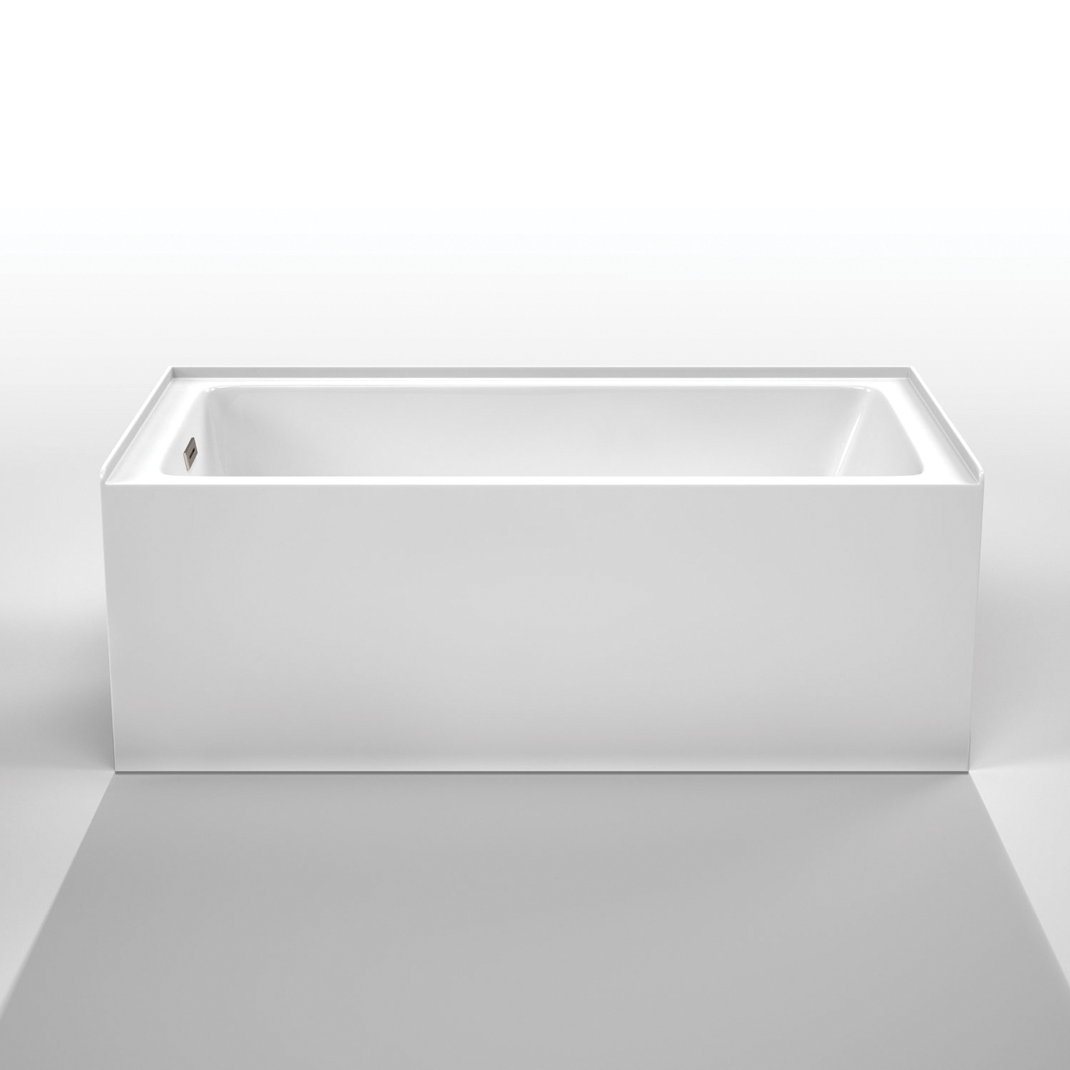 WYNDHAM COLLECTION Grayley WC-BTW1-6032L 60 inch L x 32 inch W x 22 inch D Left Drain Acrylic Soaker Bathtub, White thumbnail 2