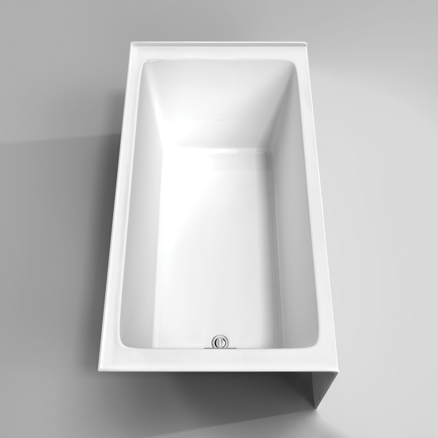 WYNDHAM COLLECTION Grayley WC-BTW1-6032L 60 inch L x 32 inch W x 22 inch D Left Drain Acrylic Soaker Bathtub, White thumbnail 3