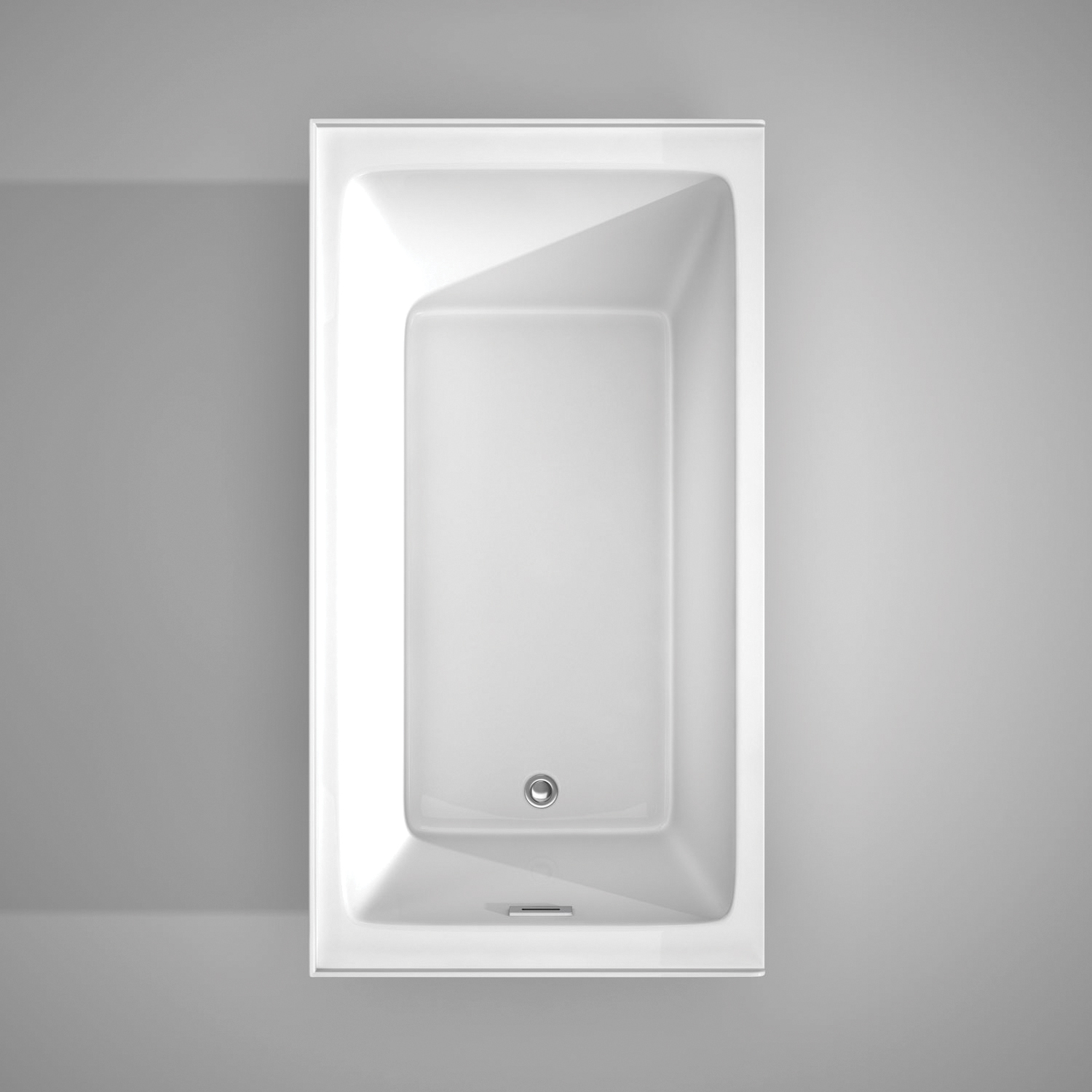 WYNDHAM COLLECTION Grayley WC-BTW1-6032L 60 inch L x 32 inch W x 22 inch D Left Drain Acrylic Soaker Bathtub, White