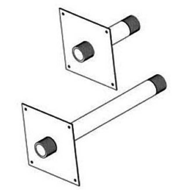 WardFlex&reg; 397 Black Paint Steel Meter Stub Out, 1 inch x 1 inch, MNPT x MNPT