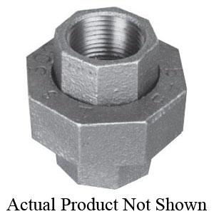 WardFlex FIG 91 Series B.NU Pipe Union, 1/4 in NPS x 1/4 in NPS, Iron, Galvanized, SCH 40, 150 lb