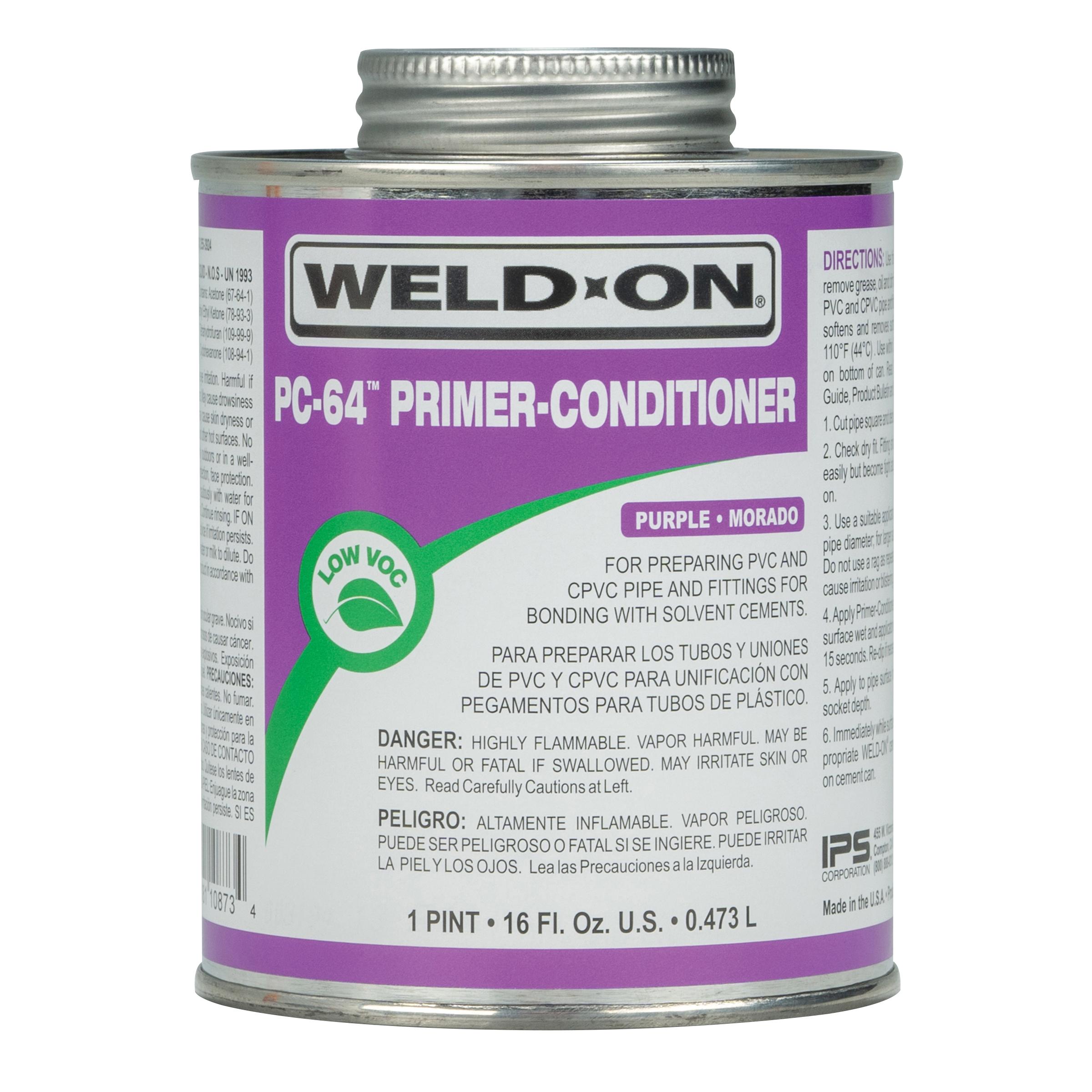 Weld-On® 10873 Primer Conditioner, 1 pt, Can, Liquid, Purple, Ethereal thumbnail 4