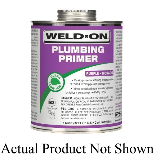 Weld-On® 14028 Low VOC PVC/CPVC Pipe Primer with Applicator Cap, 4 oz Can, Purple; 24/Case