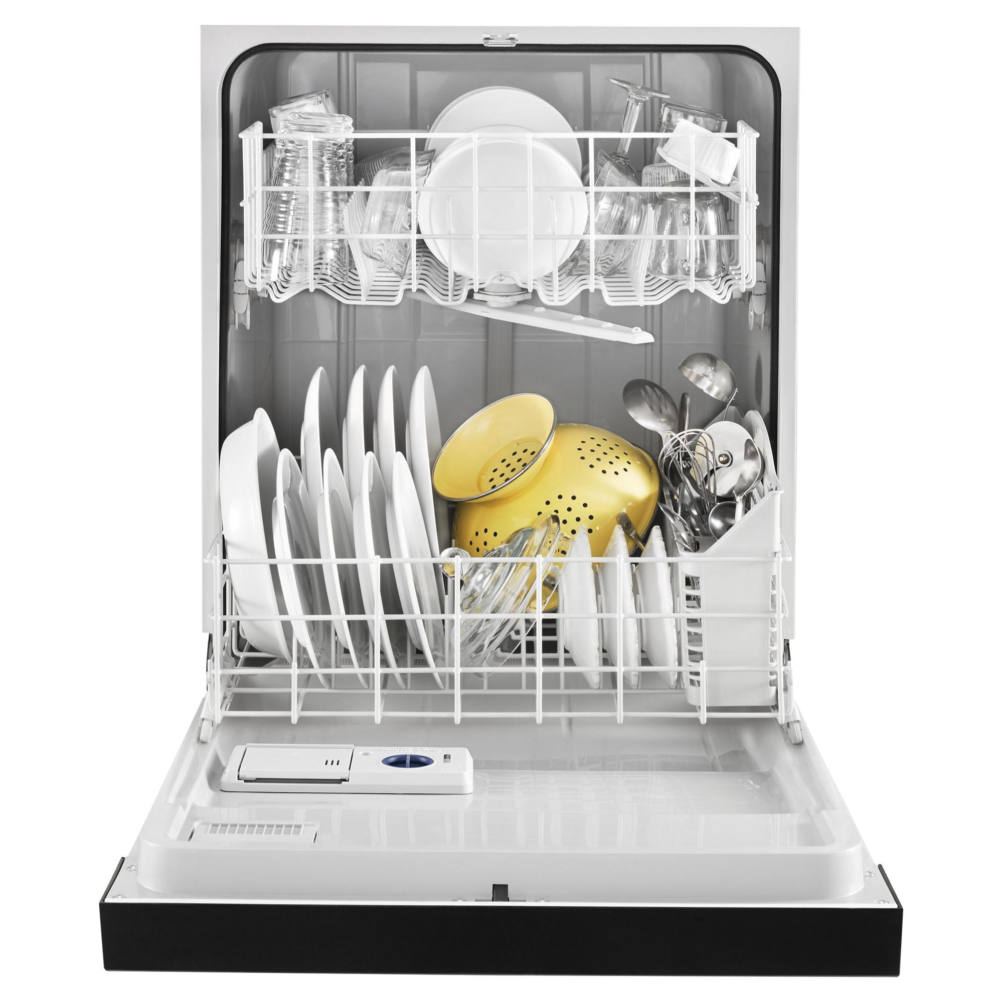 Whirlpool® WDF330PAHB Vinyl Rack Plastic Tub/Handle Heavy-Duty Built-In Dishwasher, Black thumbnail 3
