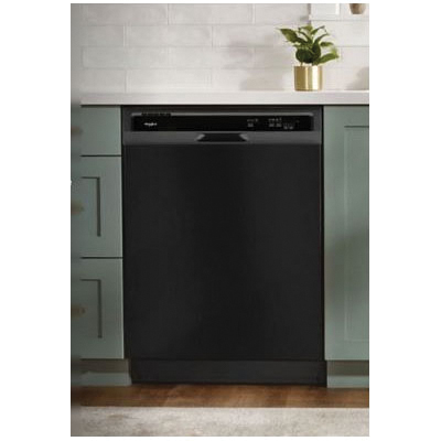 Whirlpool® WDF331PAHB 120V 10A 23-7/8 inch W x 24-1/2 inch D x 34-1/2 inch H Built-In Heavy-Duty Dishwasher, Black