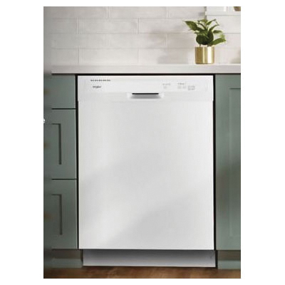 Whirlpool® WDF331PAHW 120V 10A 23-7/8 inch W x 24-1/2 inch D x 34-1/2 inch H Built-In Heavy-Duty Dishwasher, White thumbnail 3