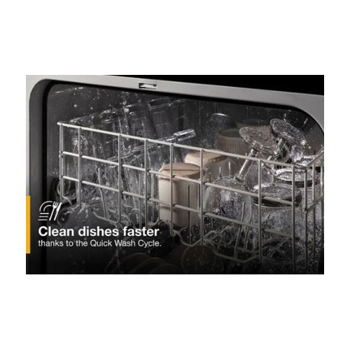 Whirlpool® WDF332PAMS Dishwasher, 3-Wash Cycle, Plastic, Stainless Steel