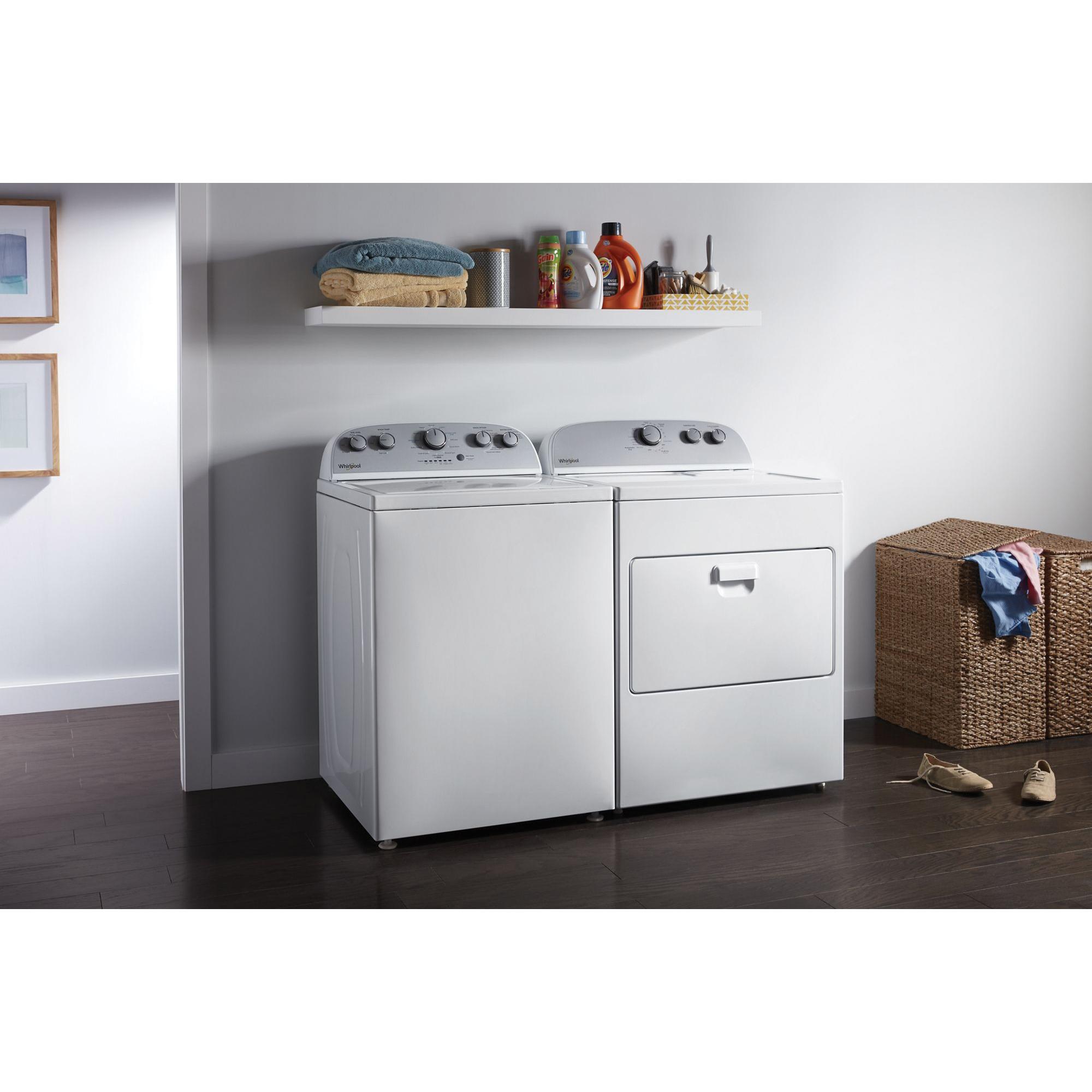 Whirlpool® WED4950HW 420V 7 cu-ft 29 inch W x 28-3/8 inch D x 41-13/16 inch H Top Load Vented Electric Dryer with AutoDry™ Drying System, White thumbnail 2