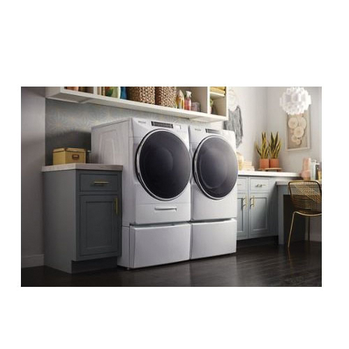 Whirlpool® WED8620HW 7.4 cu-ft 240V 30A Front Load Electric Dryer, White thumbnail 2