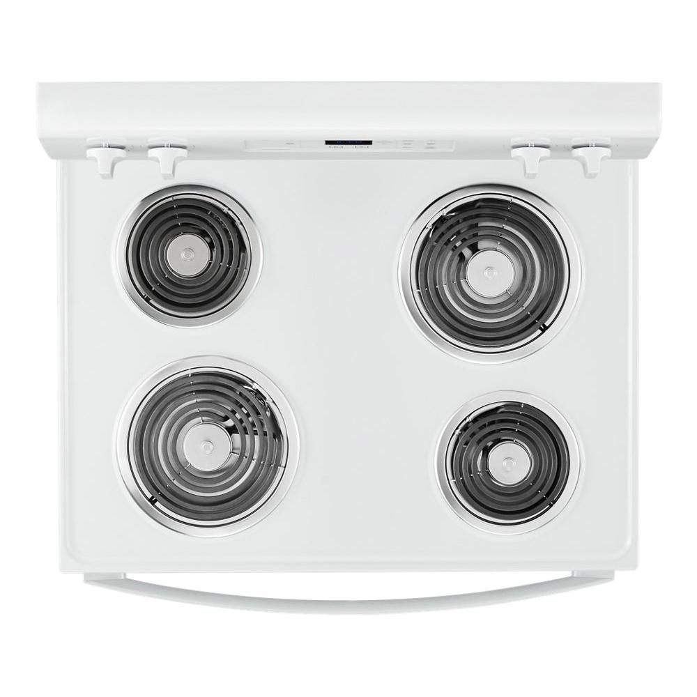 Whirlpool® WFC150M0JW 208/240V 30 inch 4.8 cu-ft 4-Burner Freestanding Single Oven Range, White thumbnail 4