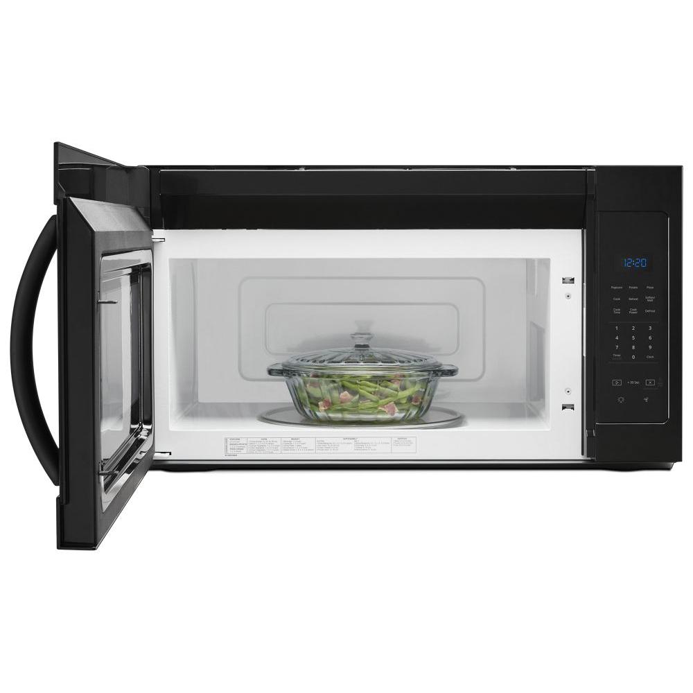 Whirlpool® WMH31017HB Microwave Hood Combination, LED Display, Black, 1000 W, 120 V thumbnail 3