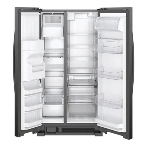Whirlpool® WRS325SDHB 115V 15/20A 15.44 cu-ft 35-7/8 inch W x 33-5/8 inch D x 69-5/8 inch H Freestanding Side-By-Side Refrigerator with Dispenser, Black thumbnail 4