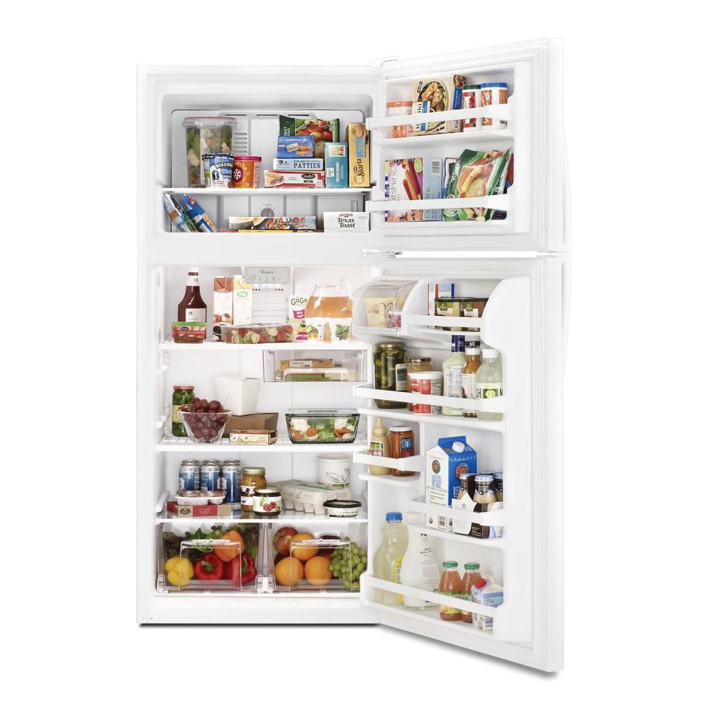 Whirlpool® WRT108FFDW 115V 6.5A 18 cu-ft Top Freezer Refrigerator, White thumbnail 4