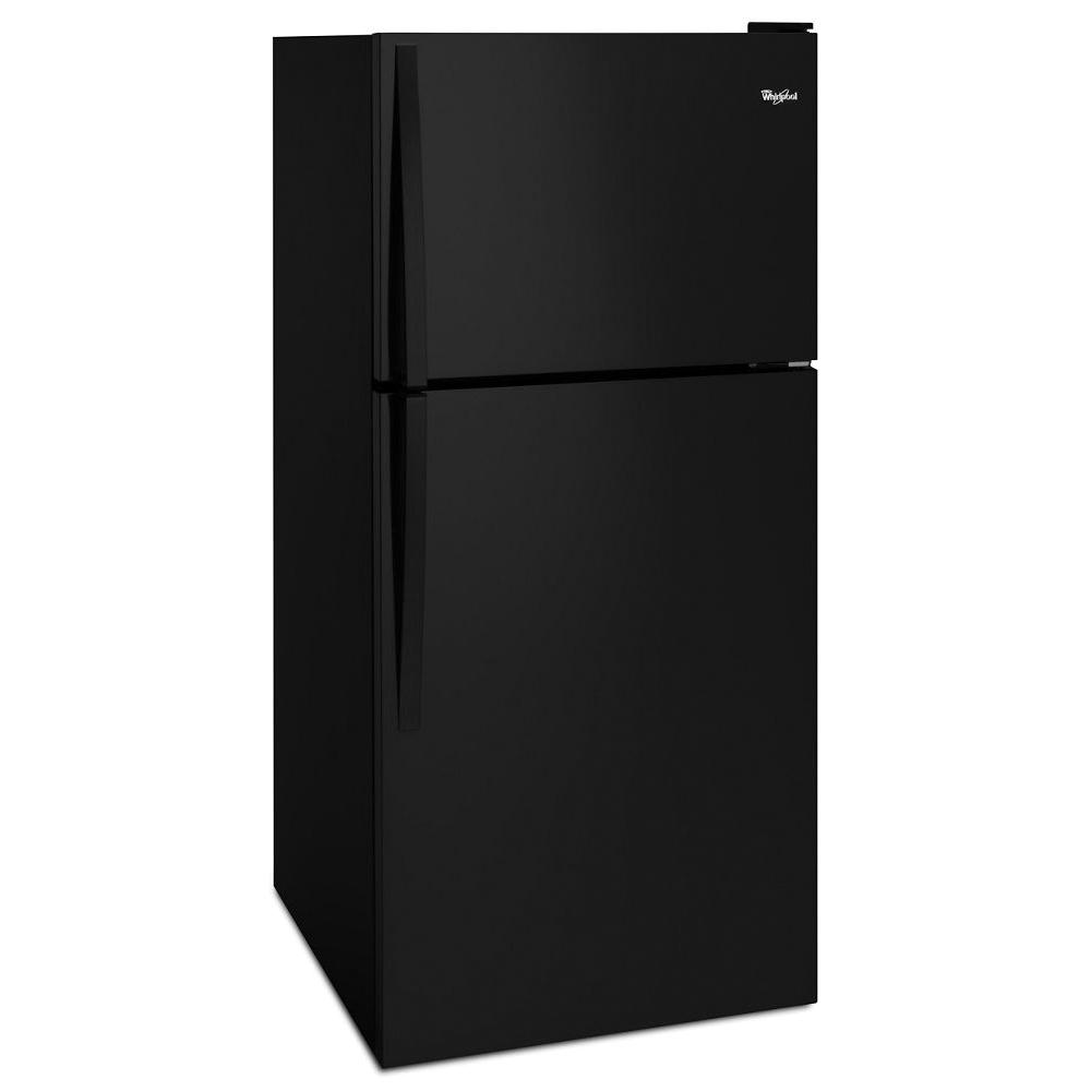 Whirlpool® Top-Freezer Refrigerator with Icemaker, 18.15 cu. ft, Black thumbnail 2