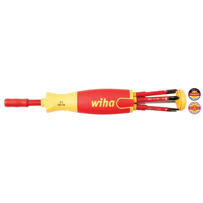 Wiha® 28394 Ultra-Driver Blade Set, Phillips, Slotted, Square Point, Insulated, 7-Piece