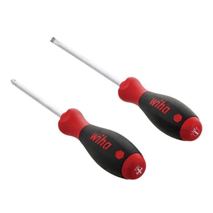 Wiha® 30279 Screwdriver Set, Phillips, Slotted Point, 2-Piece